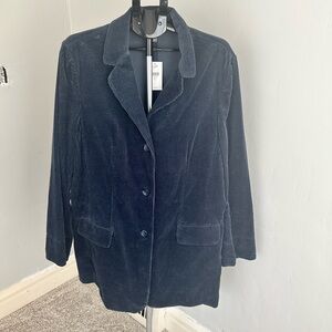 J.Jill Women’s Tall Navy Corduroy Jacket